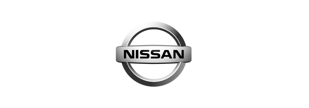 Logo nissan white