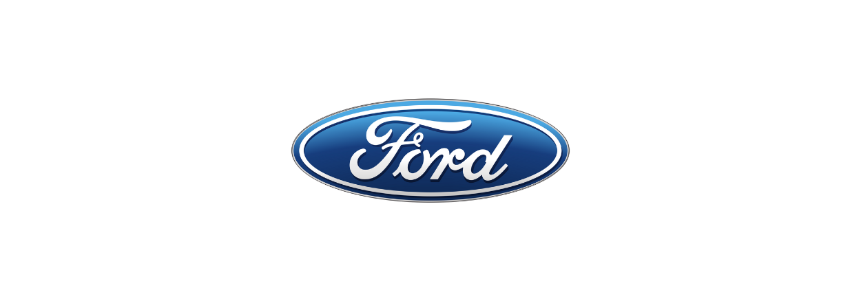 ford logo white